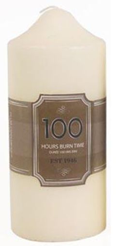 100 Hours Burn Time Overdipped Church Pillar Candle – Carousel