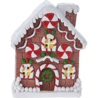 Gingerbread LED Christmas House | Christmas Village Festive Light-up House 10cm