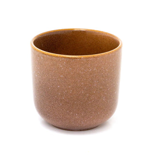 Brown Reactive Glaze Ceramic Plant Pot | Planter for Succulents & Flowers - 8cm