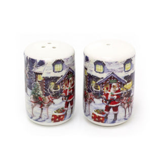 Santa Workshop Christmas Salt and Pepper Pots | Festive Salt & Pepper Set