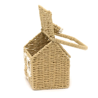 Charming House-Shaped Wicker Storage Basket | Home Storage Solution - 20x36cm