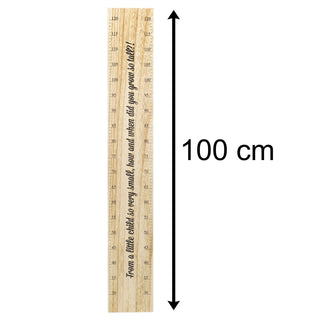 100cm Children's Wooden Height Chart | Kids Growth Chart Children's Room | Kids Bedroom Accessories