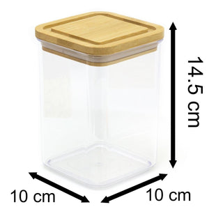 14.5 x 10cm Stackable Airtight Food Storage Container | Kitchen Food Storage Jar With Lid | Plastic Food Storage Container Kitchen Jar With Lid - 800ml