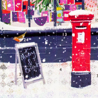 The Christmas Gift Shop - Christmas Advent Calendar Greetings Card & Envelope