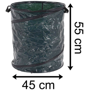 85 Litre Pop Up Garden Waste Bag | Reusable Bin Garden Rubbish Sack With Handles | Heavy Duty Bag For Garden Waste