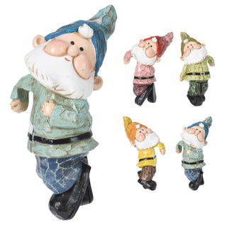 Garden Gnome Plant Pot Hugger | Outdoor Gnome Statue Pot Huggers For Planters