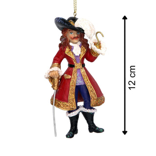 Captain Hook Christmas Tree Bauble | Peter Pan Christmas Tree Ornament - 12cm