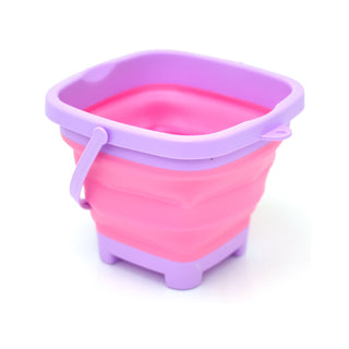 Children's Foldable Beach Bucket | Collapsible Sandcastle Bucket for Kids