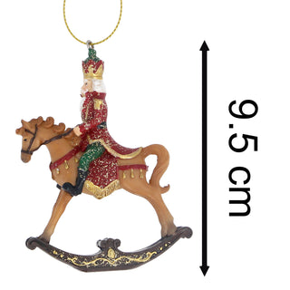 Nutcracker Christmas Bauble | Nutcracker Soldier Hanging Tree Ornament - 9.5cm