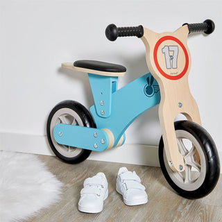 Janod Bikloon Little Racer Learner Bike | Wooden Balance Bicycle For Kids | 2+