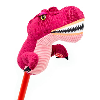 Roaring T-rex Dinosaur Hobby Horse | Kids Dino Riding Toy with Sound 80cm