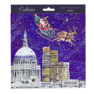 City of London Christmas Advent Calendar | Santa Picture Advent Calendar - 21cm