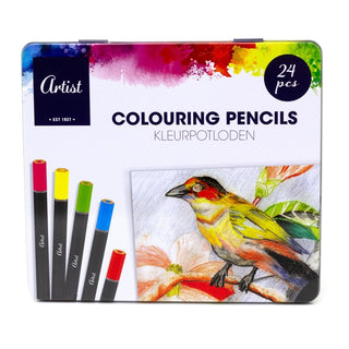 24 - Piece Colouring Pencil Set | Sketching & Colouring Pencils for Artists