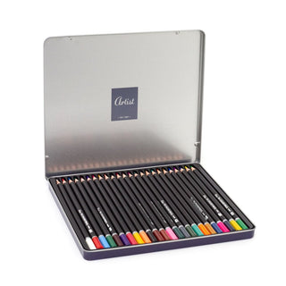 24 - Piece Colouring Pencil Set | Sketching & Colouring Pencils for Artists