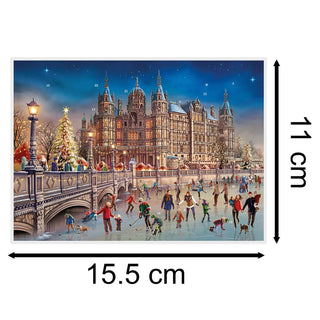 Christmas at Schwerin Castle Christmas Advent Calendar Greetings Card & Envelope