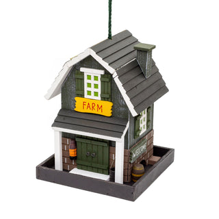 Wooden House Hanging Bird Feeder | Garden Bird Feeding Station