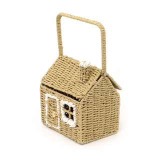 Charming House-Shaped Wicker Storage Basket | Home Storage Solution - 20x36cm