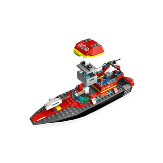 Lego 60373 Fire Rescue Boat | Lego City Fire Service Set with 3 Minifigures