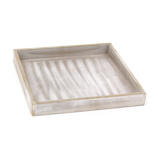 Rustic Grey Wash Wooden Tray | Distressed Grey Display & Jewellery Dish - 25cm