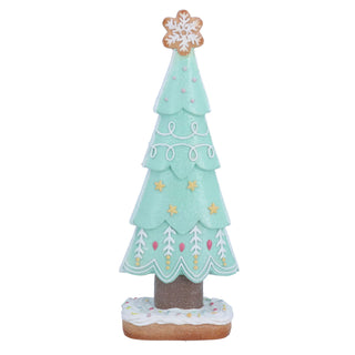 Gingerbread Christmas Tree Ornament | Pastel Green Gingerbread Tree - 32cm