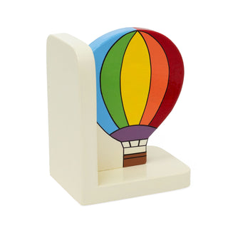 Pair Of Childrens Hot Air Balloon Bookends | Decorative Wooden Bookends For Kids