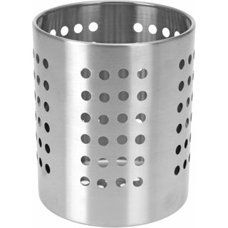 Stainless Steel Kitchen Cutlery Holder Pot | Utensil Caddy & Organiser - 13cm