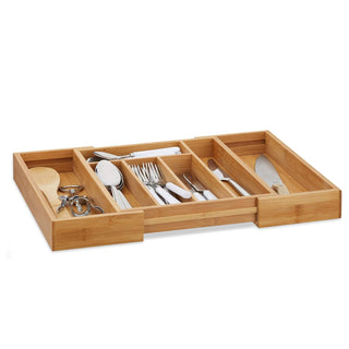 Extendable Cutlery Tray | 7-compartment Cutlery Drawer Organiser - 28 to 45cm