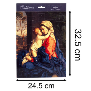 Madonna & Child Christmas Advent Calendar Religious Advent Calendar 32.5x24.5cm