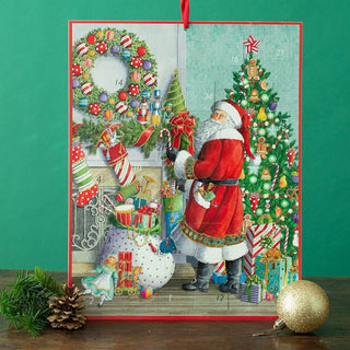 Santa at the Mantel Christmas Advent Calendar | Picture Advent Calendar 41x32cm