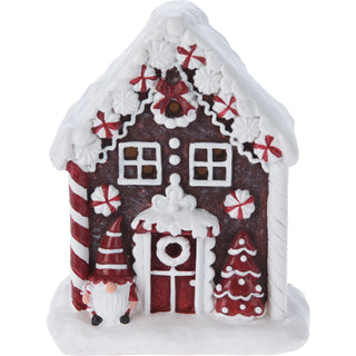 Gingerbread LED Christmas House | Christmas Village Festive Light-up House 10cm