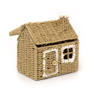 Charming House-Shaped Wicker Storage Basket | Home Storage Solution - 20x36cm