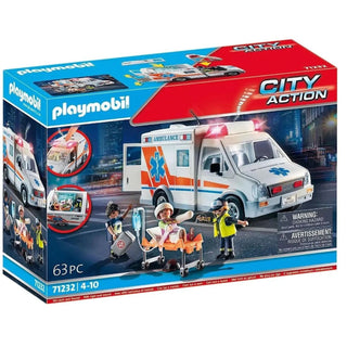 Playmobil 71232 - Ambulance | City Action Toy Ambulance with Lights and Sound