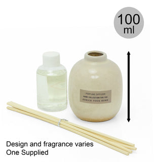 100ml Ceramic Reed Diffuser | Floral Fragrance Room Diffuser - Aroma gift