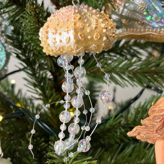 Jellyfish Christmas Bauble | Under the Sea Resin Christmas Tree Ornament - 14cm