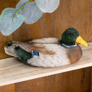 Polyresin Mallard Duck Ornament | Garden Duck Statue Bird Sculpture - Duck Gifts