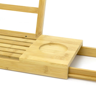 Extending Bamboo Bath Tray | Adjustable Bath Shelf Bath Bridge Caddy - 90cm