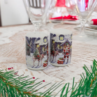 Santa Workshop Christmas Salt and Pepper Pots | Festive Salt & Pepper Set