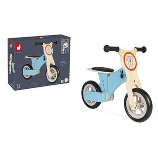 Janod Bikloon Little Racer Learner Bike | Wooden Balance Bicycle For Kids | 2+