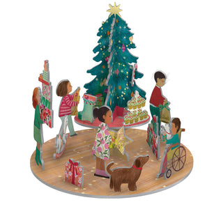 3D Pop & Slot A Christmas Party Scene | Festive Christmas Tree Diorama Set