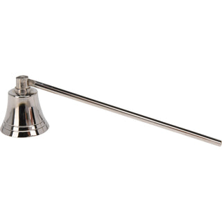 Silver Metal Bell Candle Snuffer | Long Handle Candle Wick Extinguisher - 20cm