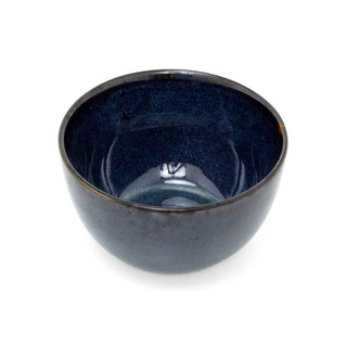 Blue Reactive Glaze Stoneware Bowl | Round Cereal & Pasta Serving Bowl - 660ml