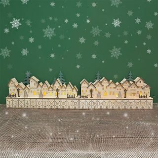 Christmas Village LED Advent Calendar | Wooden Scene with 24 Drawers - 70cm