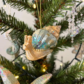 Sea Snail Christmas Bauble | Under the Sea Snail Christmas Tree Ornament - 8cm