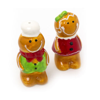 Christmas Gingerbread Salt & Pepper Pots | Festive Novelty Salt & Pepper Shakers