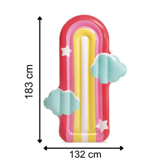 Intex Rainbow Cloud Float | Colourful Inflatable Pool Float For Adults 183x132cm