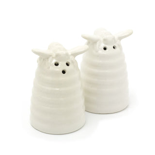 Summer Beehive Shaped Salt and Pepper Shakers | Ceramic Salt and Pepper Pots