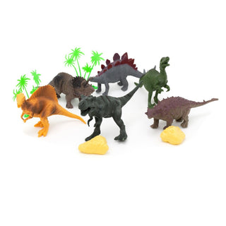 6 Piece Dinosaur Figures Set for Kids | Children's Jurassic Dinosaur Playset