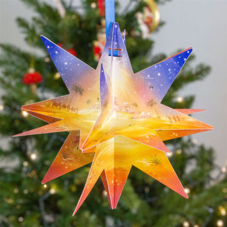 Pop-up 3D Star of Bethlehem Christmas Advent Calendar | Nativity Calendar - 29cm