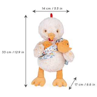 Kaloo Linoo Papa Paul Daddy Rooster Soft Toy 35cm | Plush Dad & Baby Chick Toys