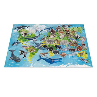 Janod WWF Educational 3D Puzzle For Children 350 Pieces | 44 Animal Figures | 7+